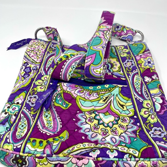Vera Bradley Purple and Green Paisley Crossbody Bag - Picture 3 of 8